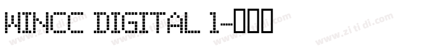 Wincc digital 1字体转换